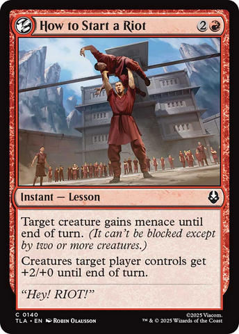 How to Start a Riot [Avatar: The Last Airbender] Foil