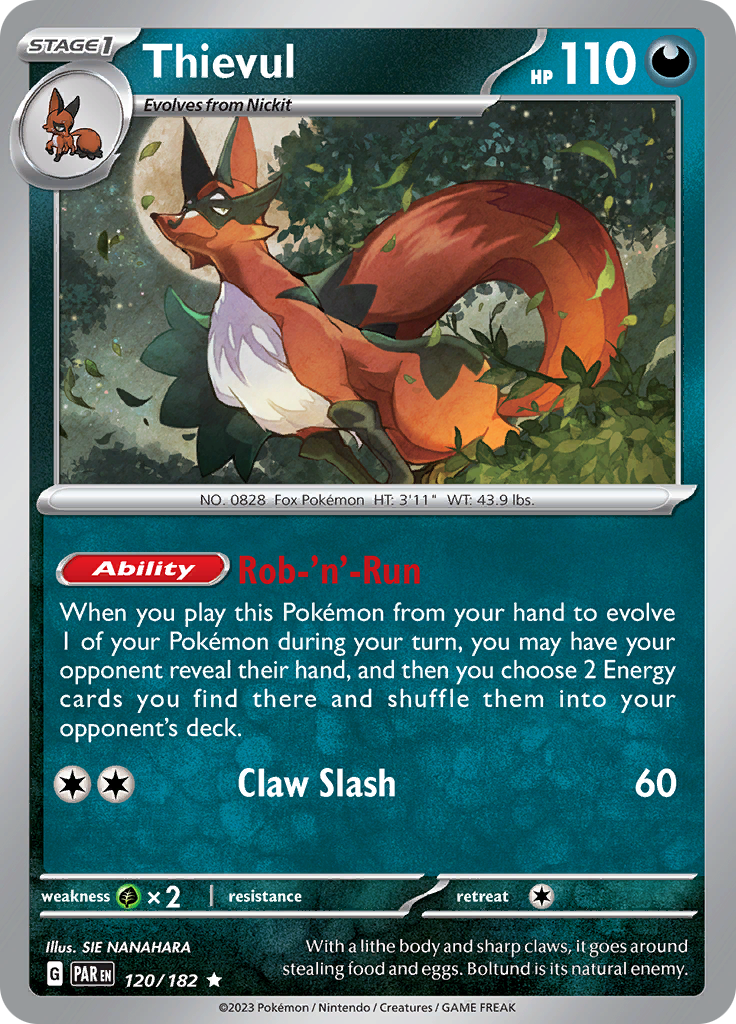 Thievul (120/182) [Scarlet & Violet: Paradox Rift] Reverse Holofoil
