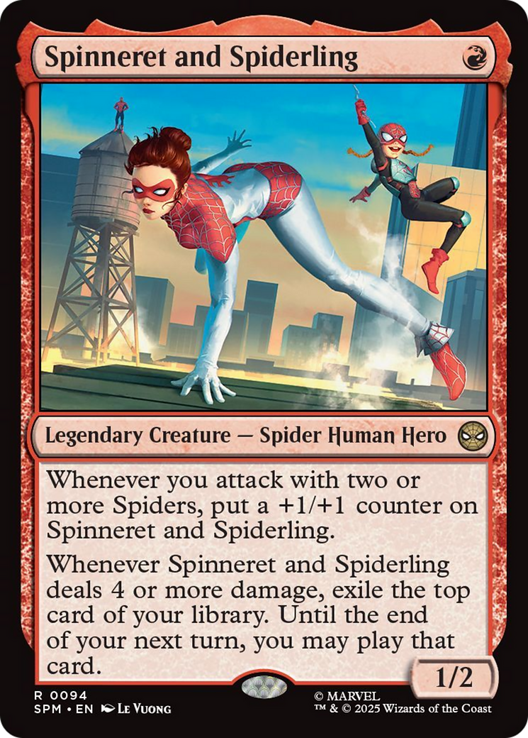 Spinneret and Spiderling [Marvel's Spider-Man] Foil