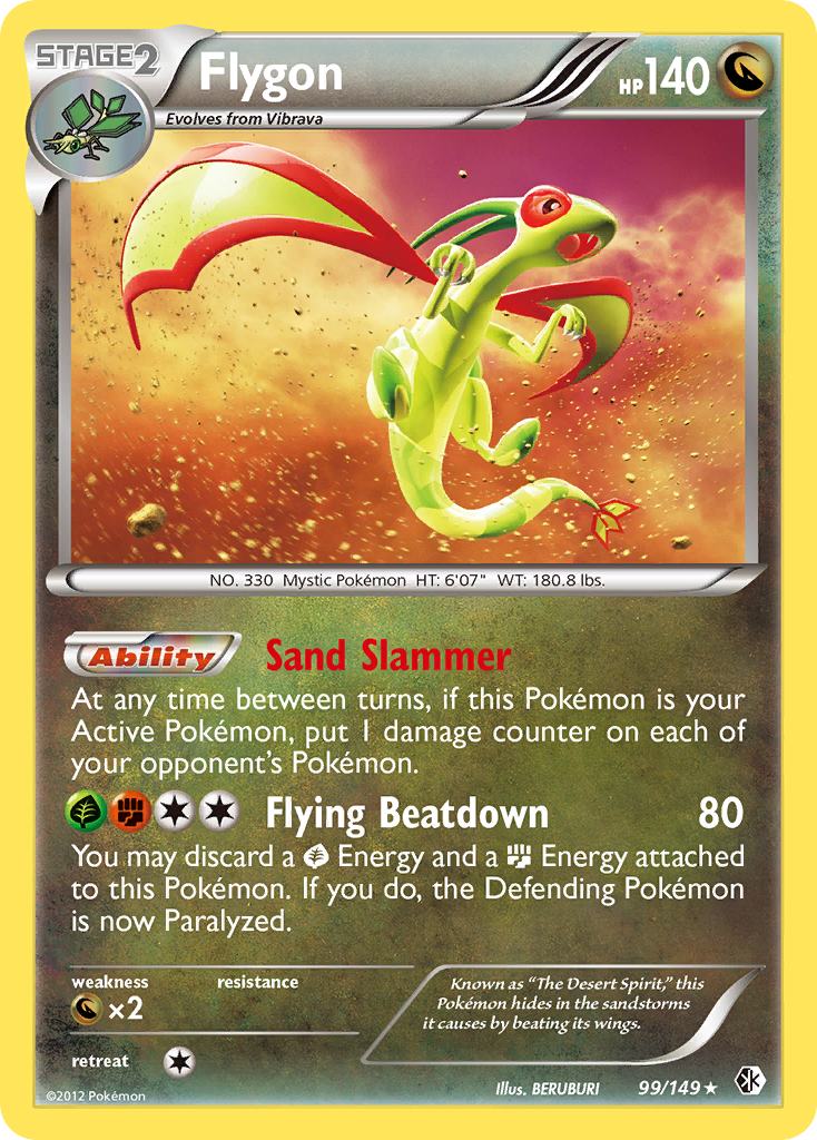 Flygon (99/149) [Black & White: Boundaries Crossed] Reverse Holofoil