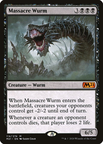 Massacre Wurm [Core Set 2021] Foil