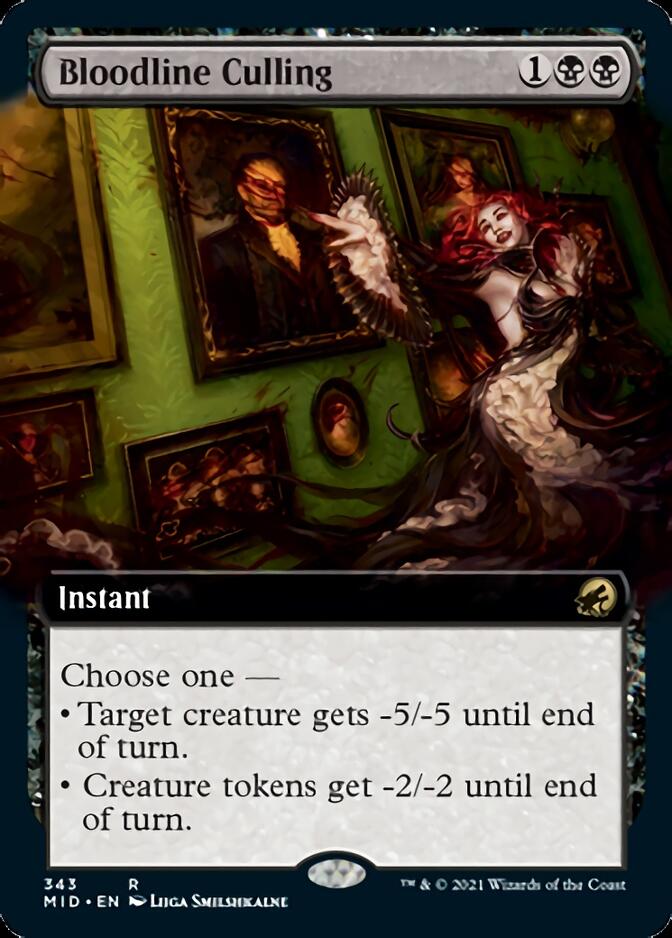Bloodline Culling (Extended Art) [Innistrad: Midnight Hunt] Foil