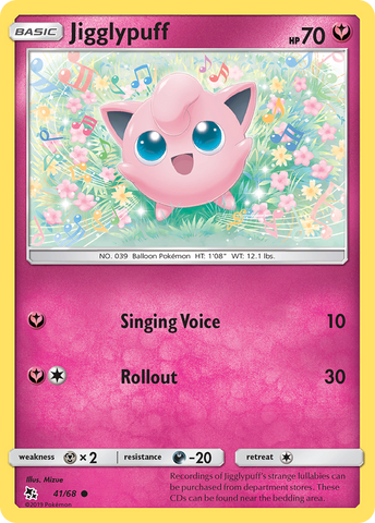 Jigglypuff (41/68) [Sun & Moon: Hidden Fates] Reverse Holofoil