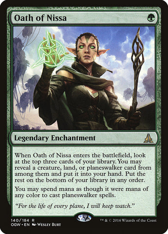 Oath of Nissa [Oath of the Gatewatch] Foil