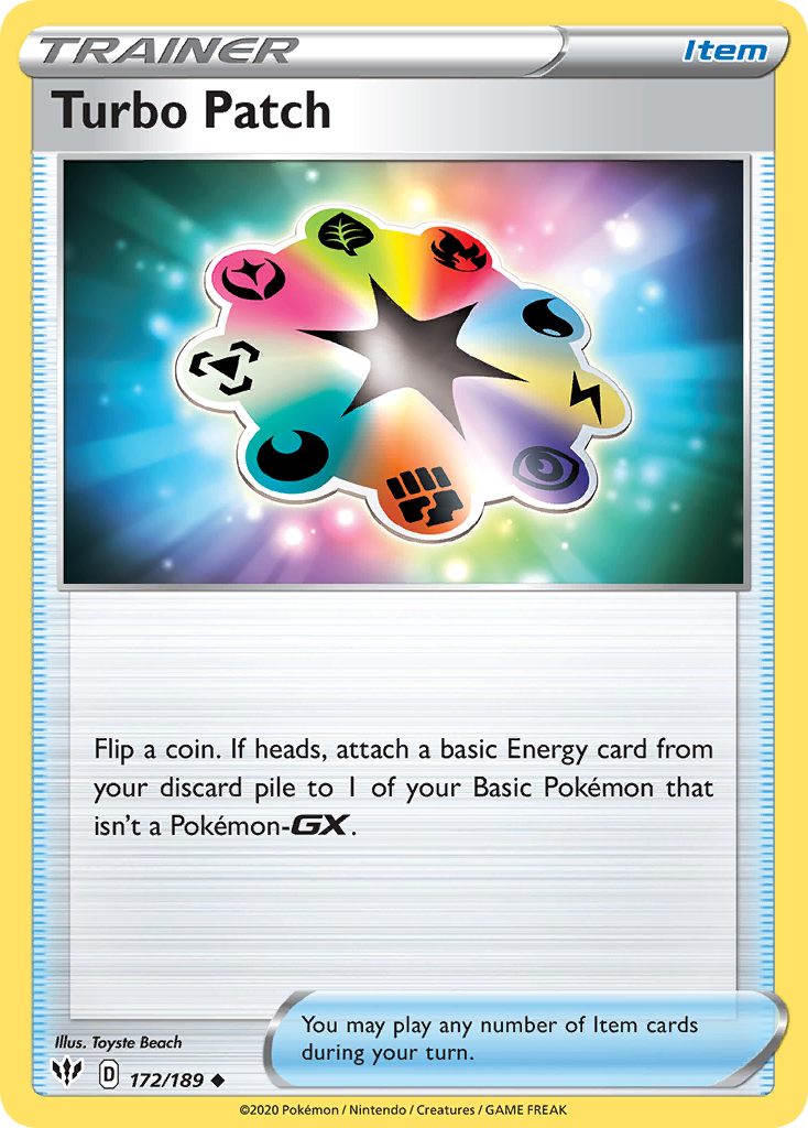 Turbo Patch (172/189) [Sword & Shield: Darkness Ablaze] Reverse Holofoil