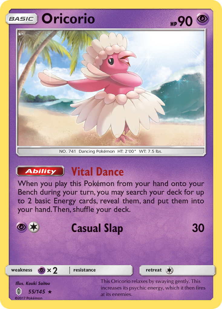 Oricorio (55/145) [Sun & Moon: Guardians Rising] Reverse Holofoil