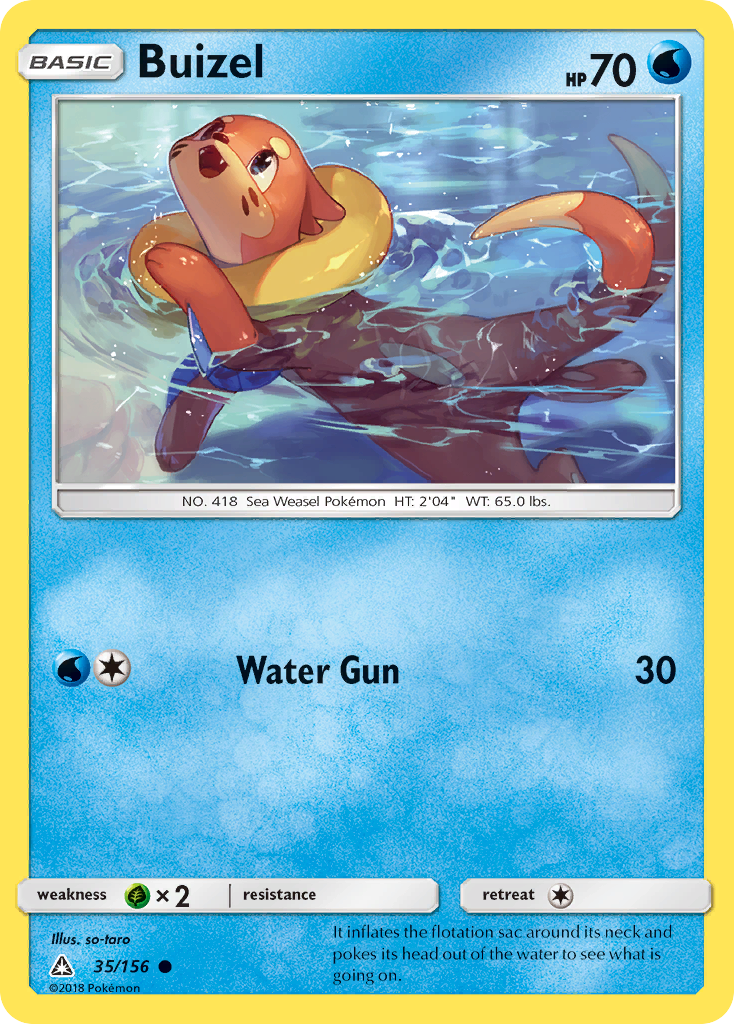 Buizel (35/156) [Sun & Moon: Ultra Prism] Reverse Holofoil