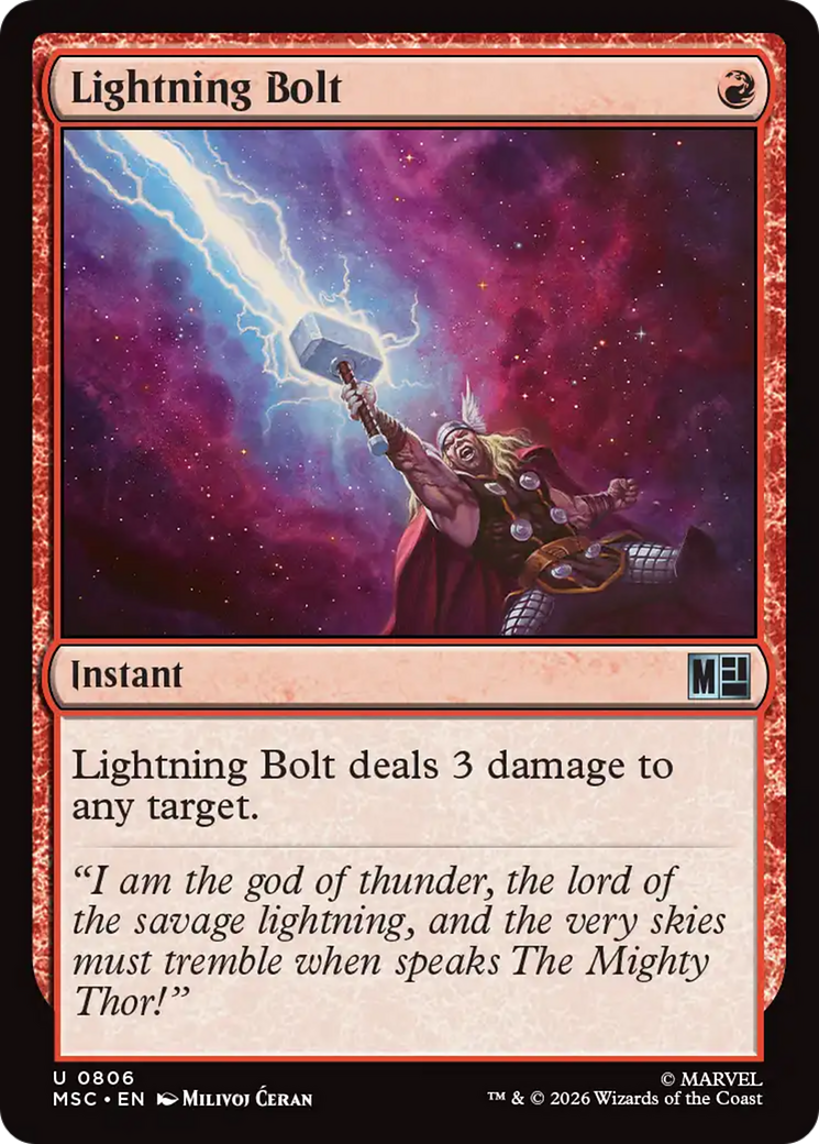 Lightning Bolt [Marvel Super Heroes Commander] Foil