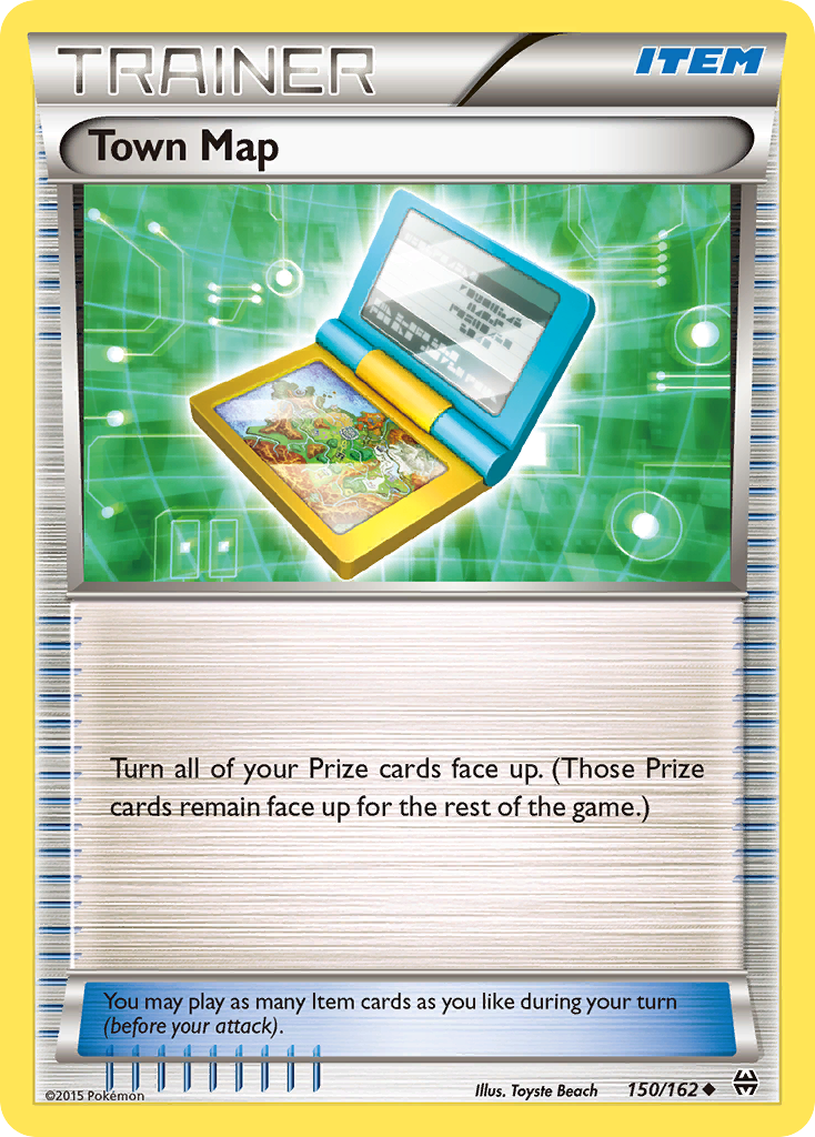 Town Map (150/162) [XY: BREAKthrough] Reverse Holofoil