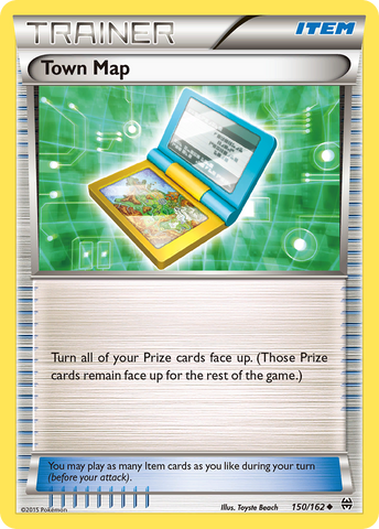 Town Map (150/162) [XY: BREAKthrough] Reverse Holofoil