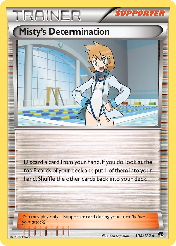 Misty's Determination (104/122) [XY: BREAKpoint] Reverse Holofoil