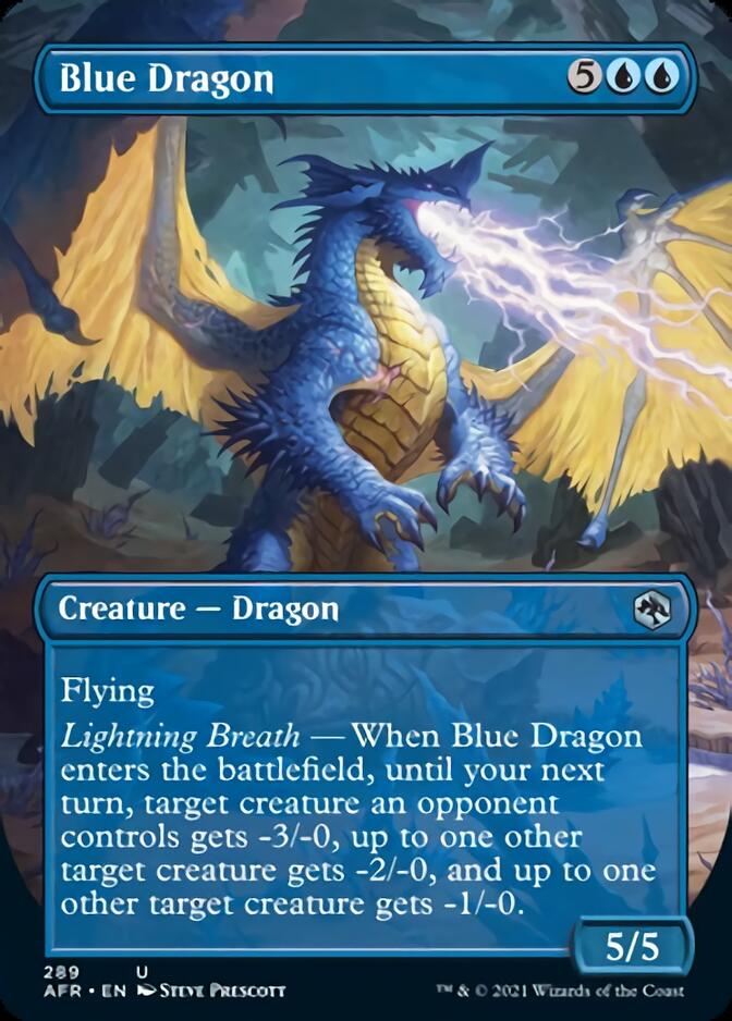 Blue Dragon (Borderless Alternate Art) [Dungeons & Dragons: Adventures in the Forgotten Realms] Foil