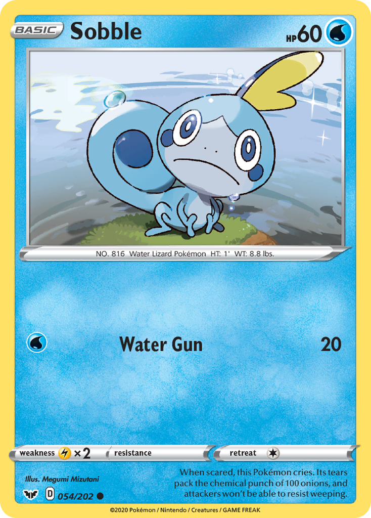 Sobble (054/202) [Sword & Shield: Base Set] Reverse Holofoil