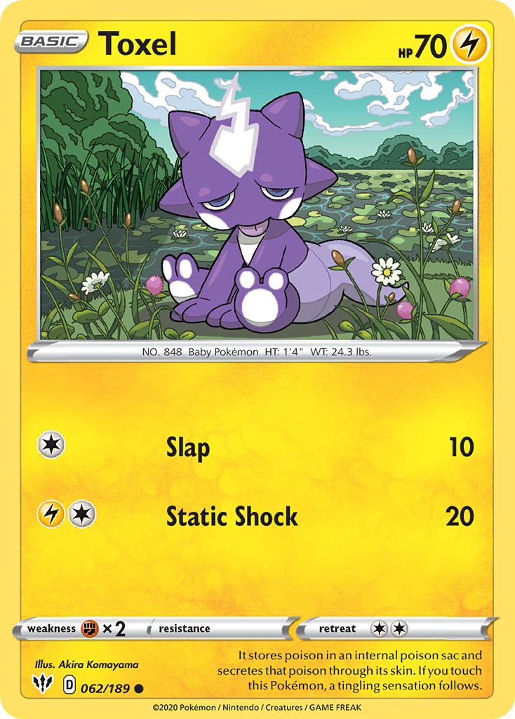 Toxel (062/189) [Sword & Shield: Darkness Ablaze] Reverse Holofoil
