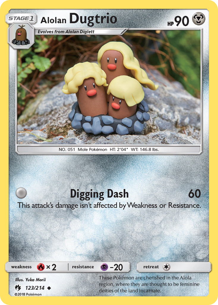 Alolan Dugtrio (123/214) [Sun & Moon: Lost Thunder] Reverse Holofoil