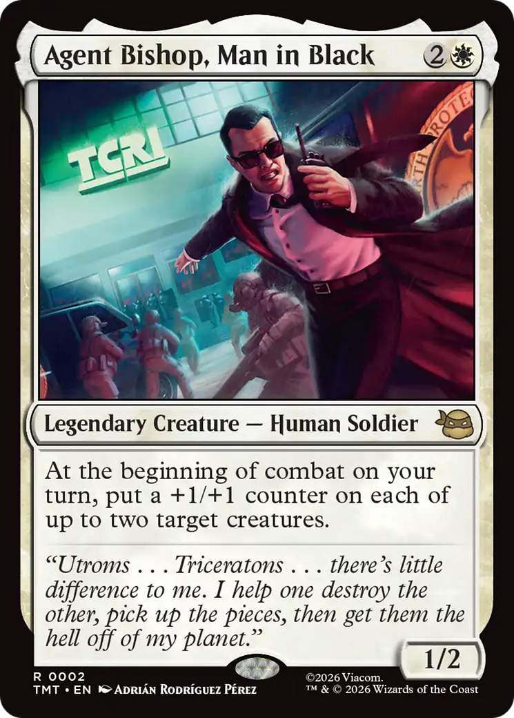 Agent Bishop, Man in Black [Teenage Mutant Ninja Turtles] Foil