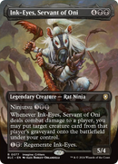 Ink-Eyes, Servant of Oni (Borderless) [Bloomburrow Commander] Foil