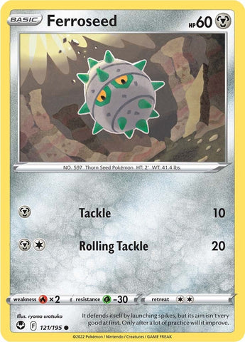 Ferroseed (121/195) [Sword & Shield: Silver Tempest] Reverse Holofoil