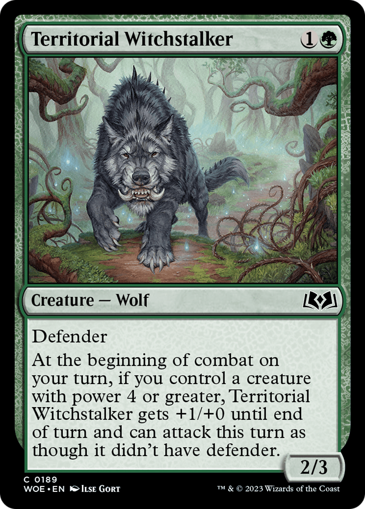 Territorial Witchstalker [Wilds of Eldraine] Foil