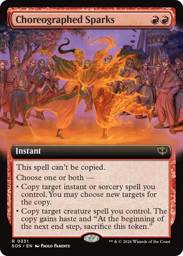 Choreographed Sparks (Extended Art) [Secrets of Strixhaven] Foil