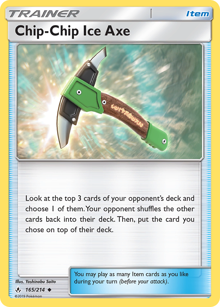 Chip-Chip Ice Axe (165/214) [Sun & Moon: Unbroken Bonds] Reverse Holofoil