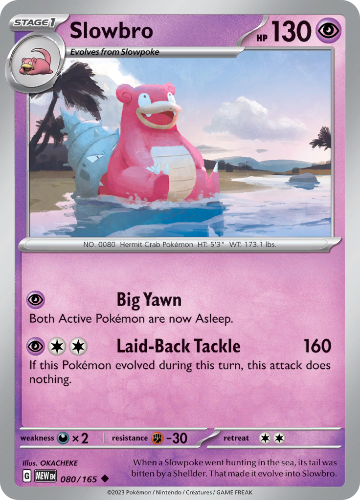 Slowbro (080/165) [Scarlet & Violet 151] Reverse Holofoil