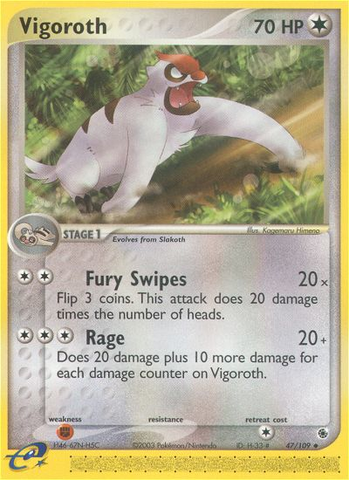 Vigoroth (47/109) [EX: Ruby & Sapphire] Reverse Holofoil
