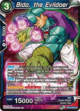 Bido, the Evildoer (Uncommon) (BT13-052) [Supreme Rivalry] Parallel Foil