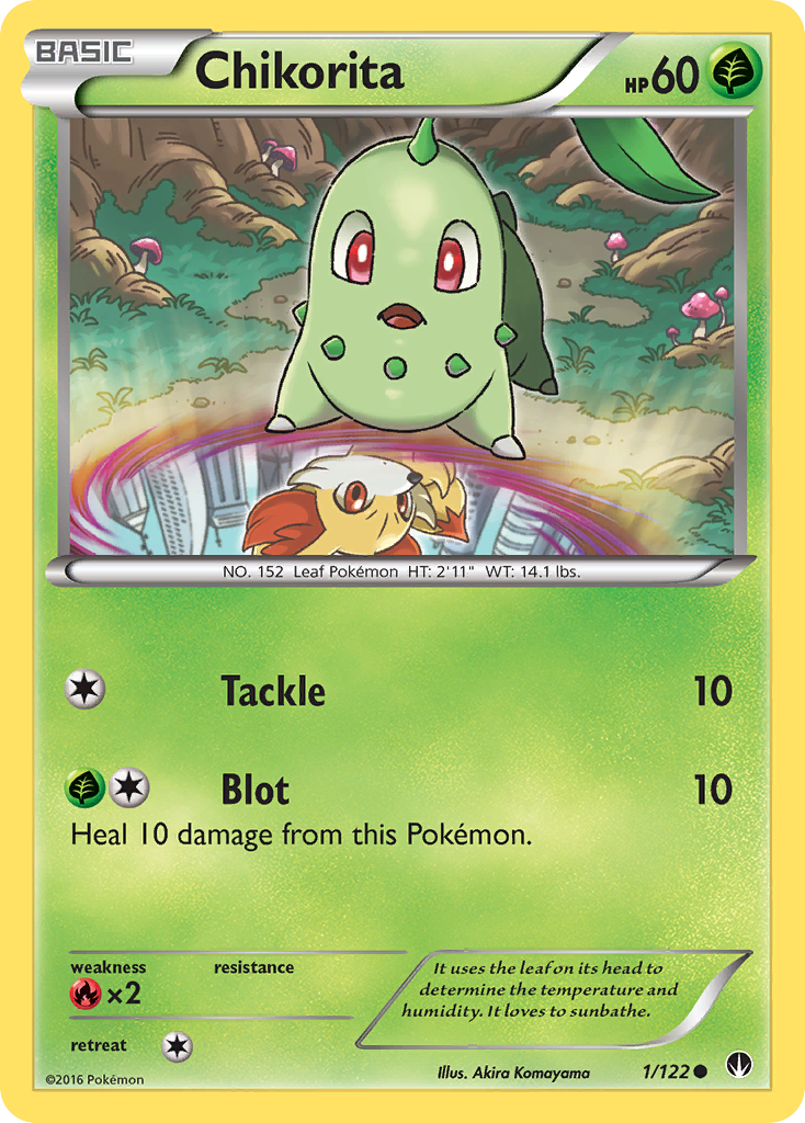 Chikorita (1/122) [XY: BREAKpoint] Reverse Holofoil