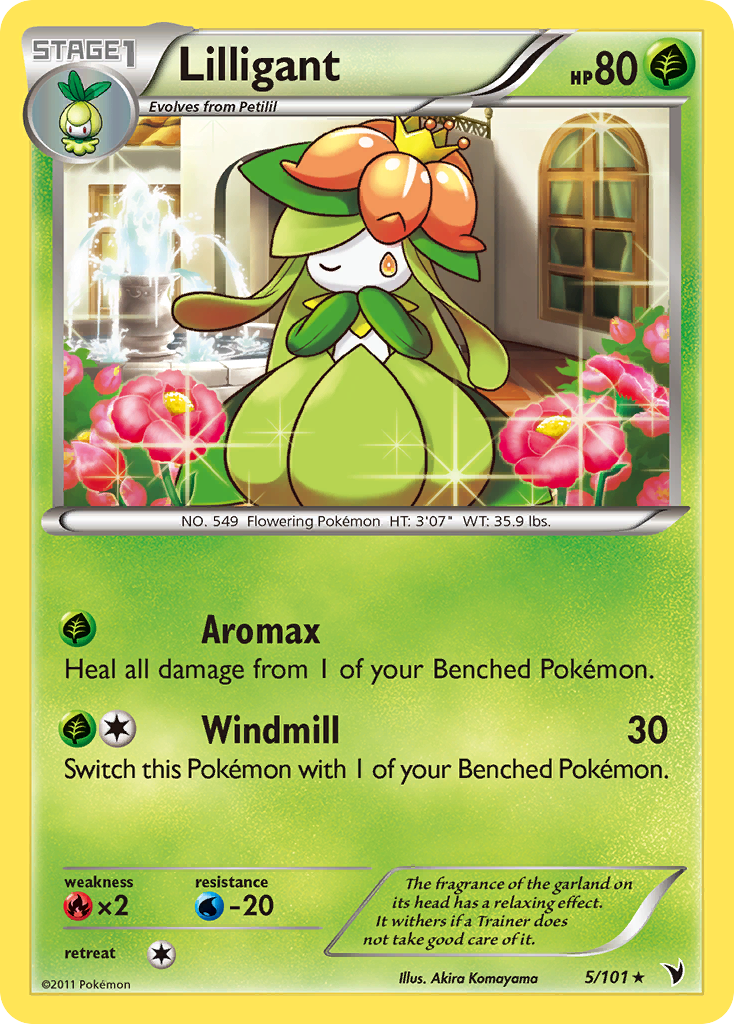 Lilligant (5/101) [Black & White: Noble Victories] Reverse Holofoil