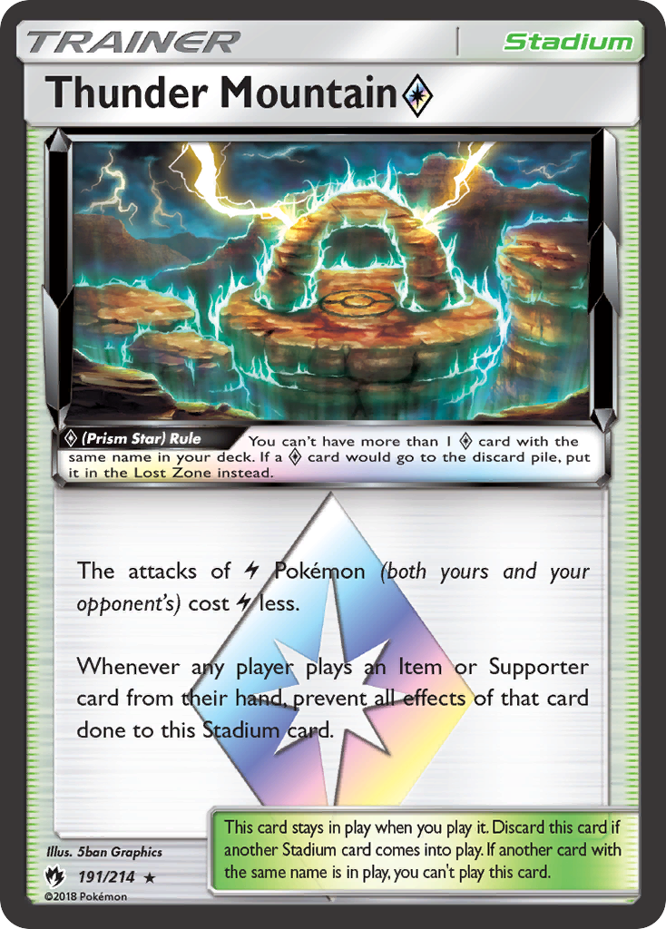 Thunder Mountain (191/214) (Prism Star) [Sun & Moon: Lost Thunder]