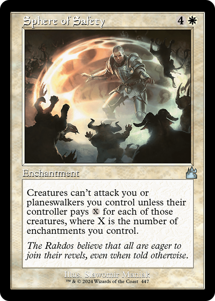 Sphere of Safety (Retro Frame) [Ravnica Remastered] Foil