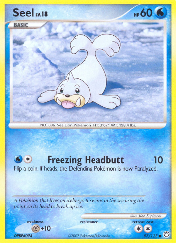 Seel (97/123) [Diamond & Pearl: Mysterious Treasures] Reverse Holofoil