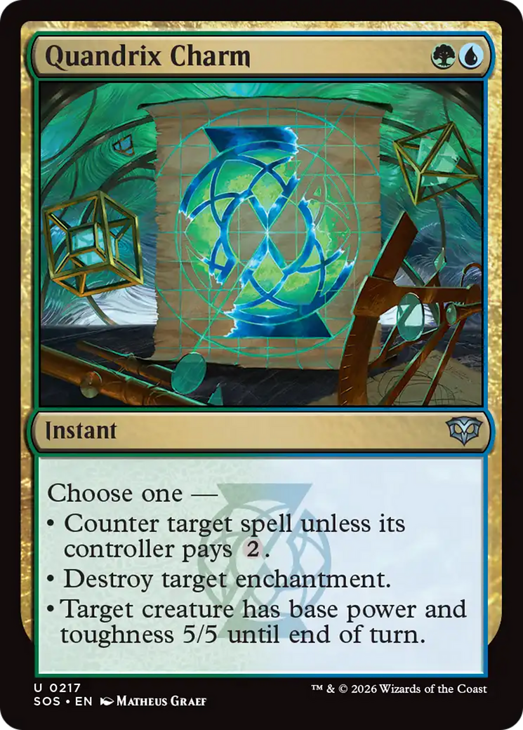 Quandrix Charm [Secrets of Strixhaven] Foil