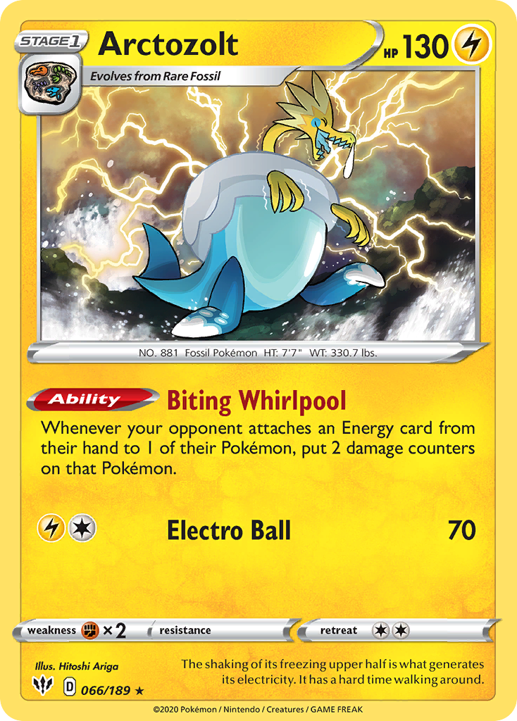 Arctozolt (066/189) [Sword & Shield: Darkness Ablaze] Reverse Holofoil