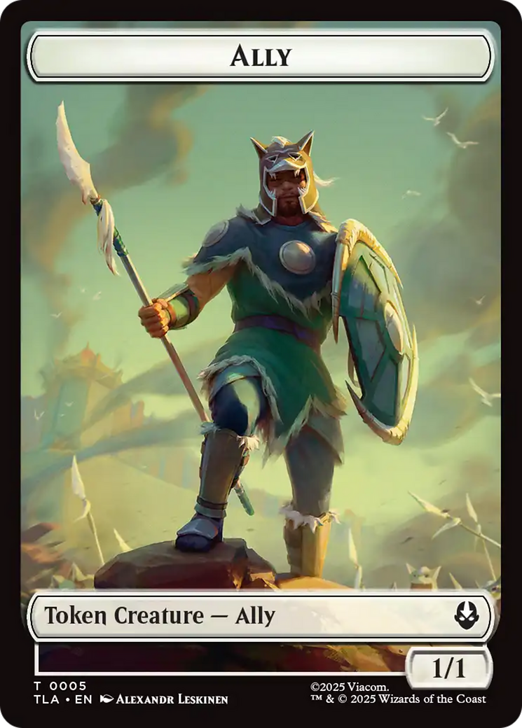 Ally (0005) // Clue (0018) Double-Sided Token [Avatar: The Last Airbender Tokens] Foil