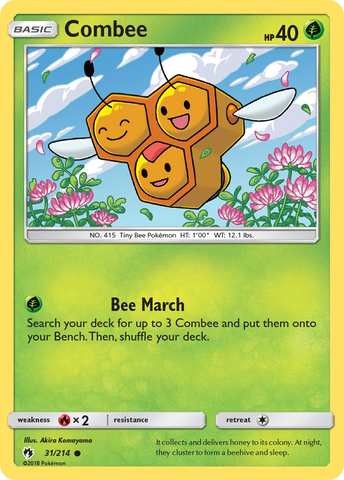 Combee (31/214) [Sun & Moon: Lost Thunder] Reverse Holofoil