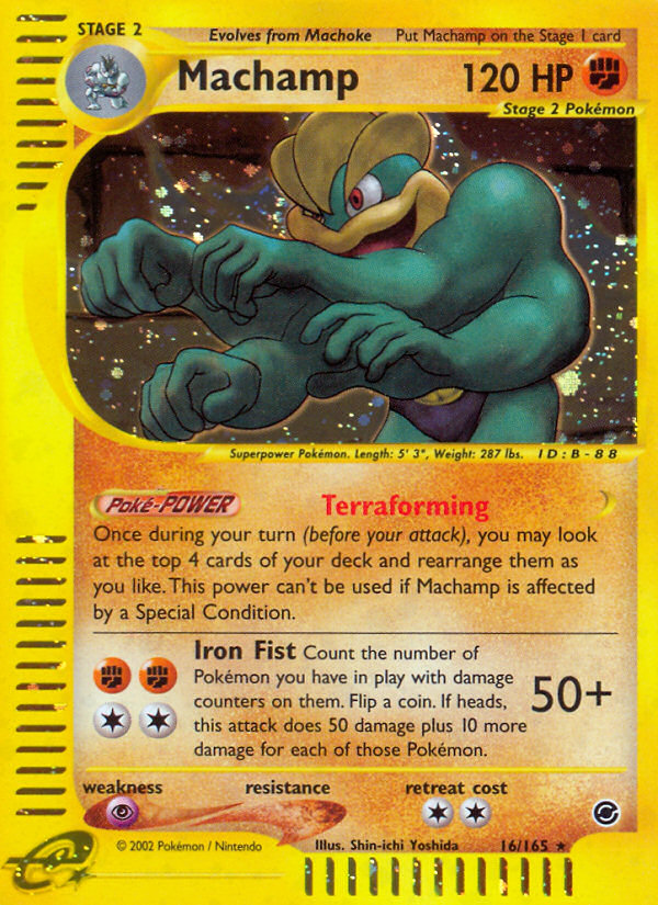 Machamp (16/165) [Expedition: Base Set] Reverse Holofoil