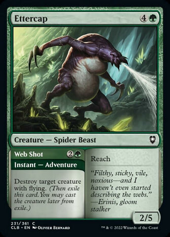 Ettercap // Web Shot [Commander Legends: Battle for Baldur's Gate] Foil