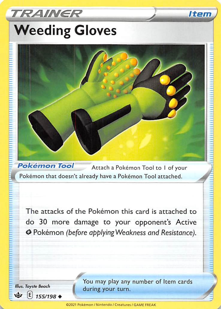 Weeding Gloves (155/198) [Sword & Shield: Chilling Reign] Reverse Holofoil