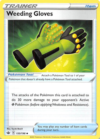 Weeding Gloves (155/198) [Sword & Shield: Chilling Reign] Reverse Holofoil