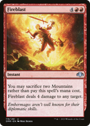 Fireblast [Dominaria Remastered] Foil