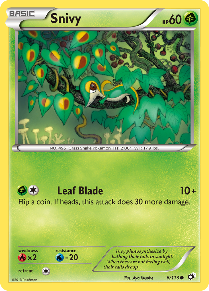 Snivy (6/113) [Black & White: Legendary Treasures] Reverse Holofoil