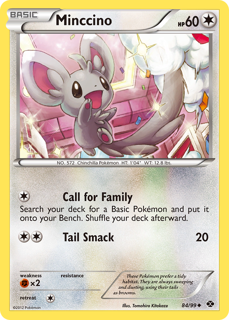 Minccino (84/99) [Black & White: Next Destinies] Reverse Holofoil