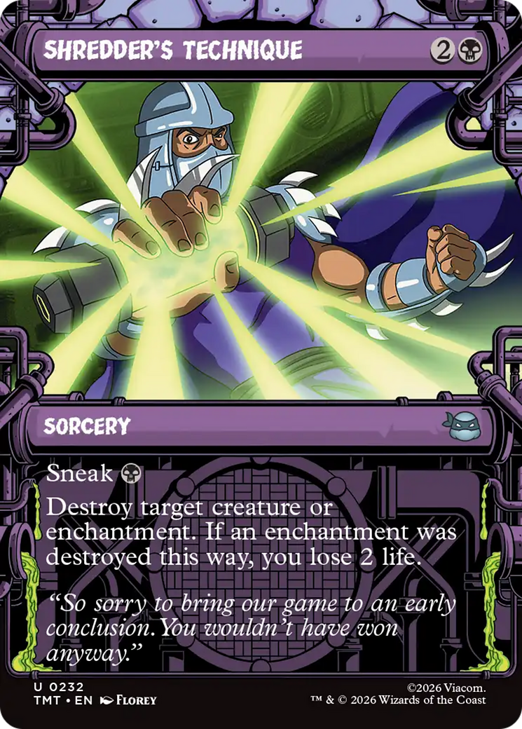 Shredder's Technique (Showcase) [Teenage Mutant Ninja Turtles] Foil