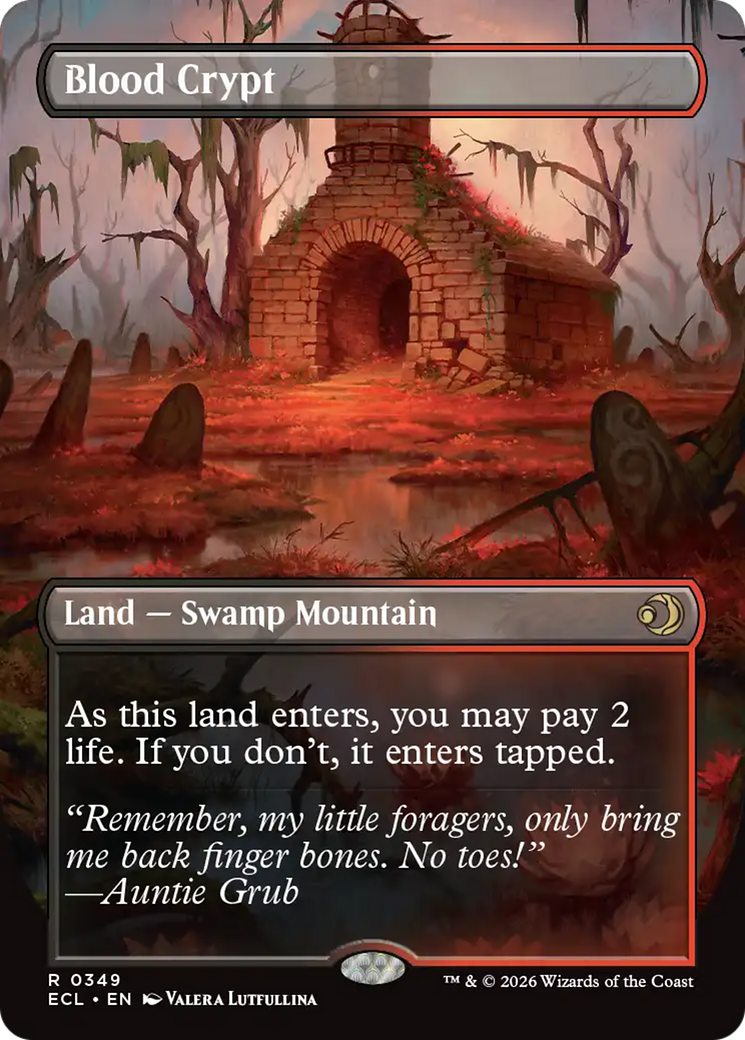 Blood Crypt (Borderless) [Lorwyn Eclipsed] Foil