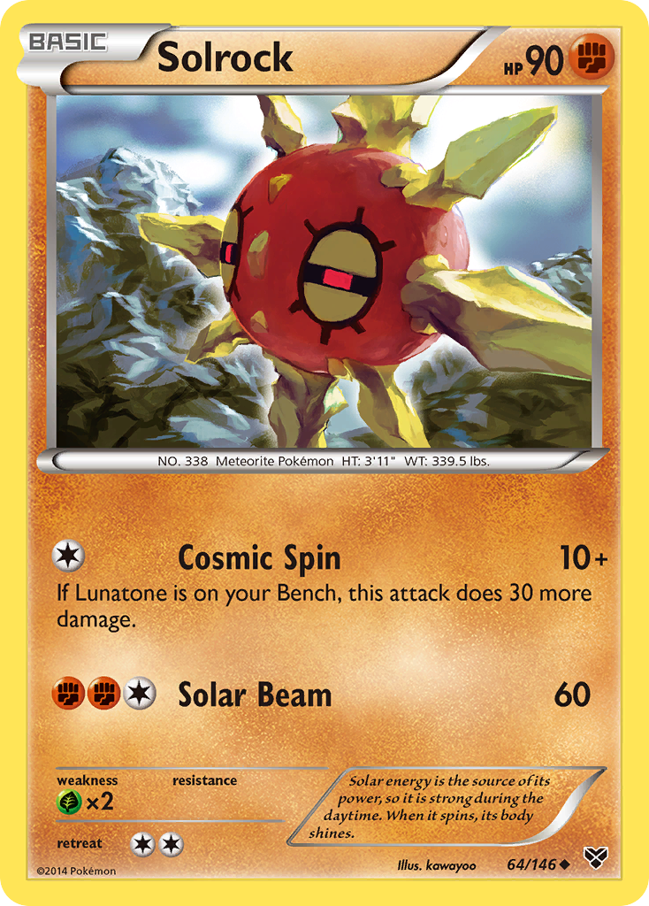 Solrock (64/146) [XY: Base Set] Reverse Holofoil