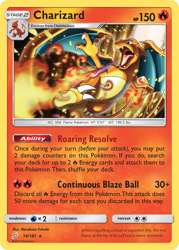 Charizard (14/181) [Sun & Moon: Team Up] Reverse Holofoil