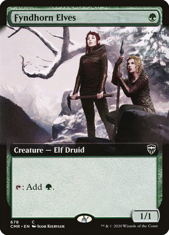 Fyndhorn Elves (Extended Art) [Commander Legends] Foil