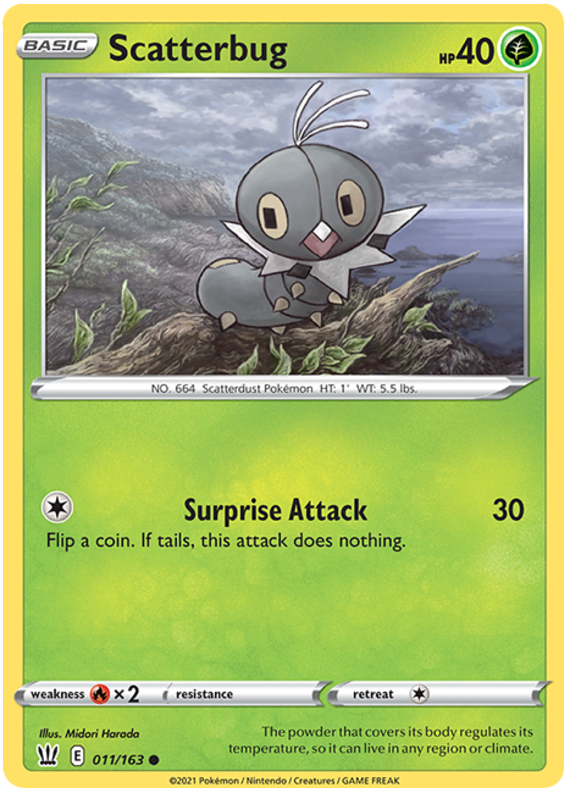 Scatterbug (011/163) [Sword & Shield: Battle Styles] Reverse Holofoil